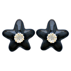 Earrings-Diamond (Enamel)