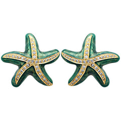 Earrings-Diamond (Enamel)