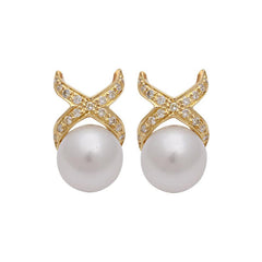 Earrings-South Sea Pearl and Diamond