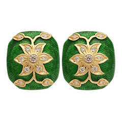 Earrings-Diamond (Enamel)