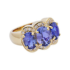 Ring-Tanzanite and Diamond