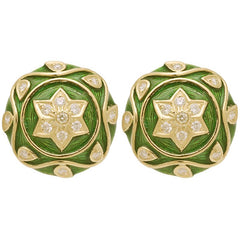 Earrings-Diamond (Enamel)