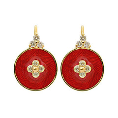 Earrings-Diamond (Enamel)