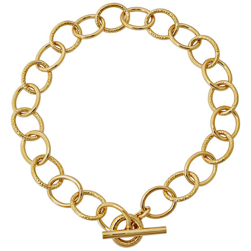 Toggle Necklace- Plain Gold
