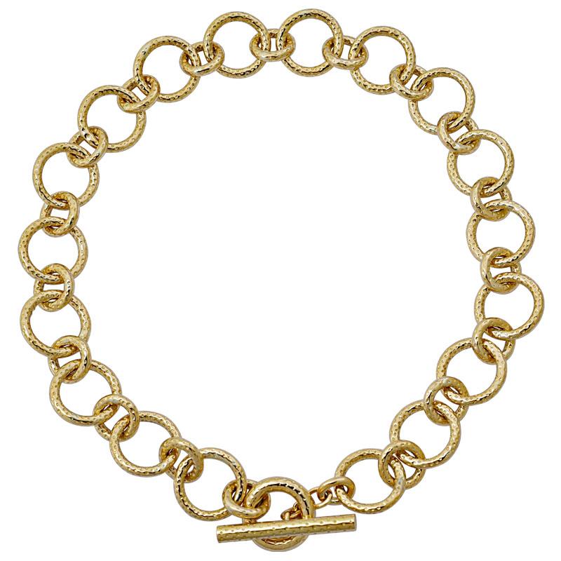 Toggle Necklace- Plain Gold