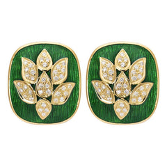 Earrings- Diamond (Enamel)