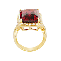 Ring - Pink Tourmaline and Diamond
