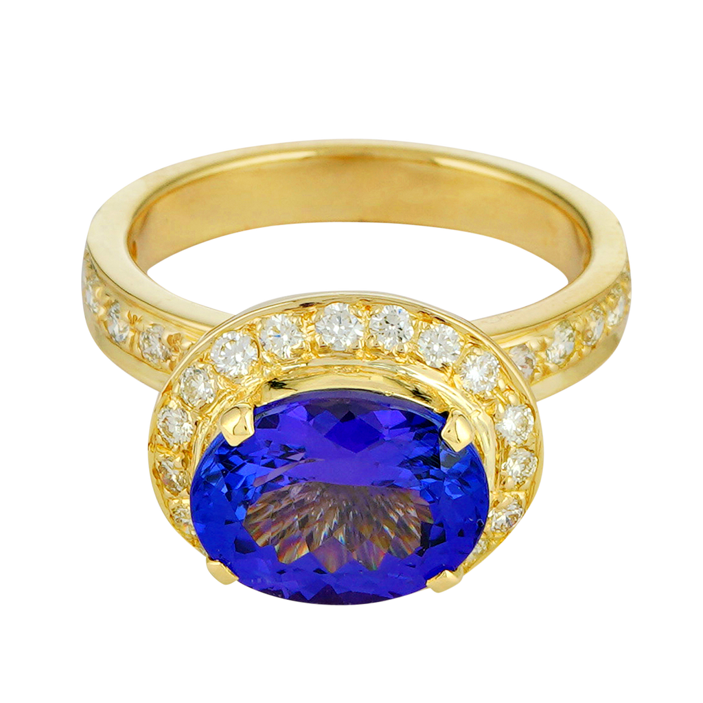 Ring - Tanzanite and Diamond