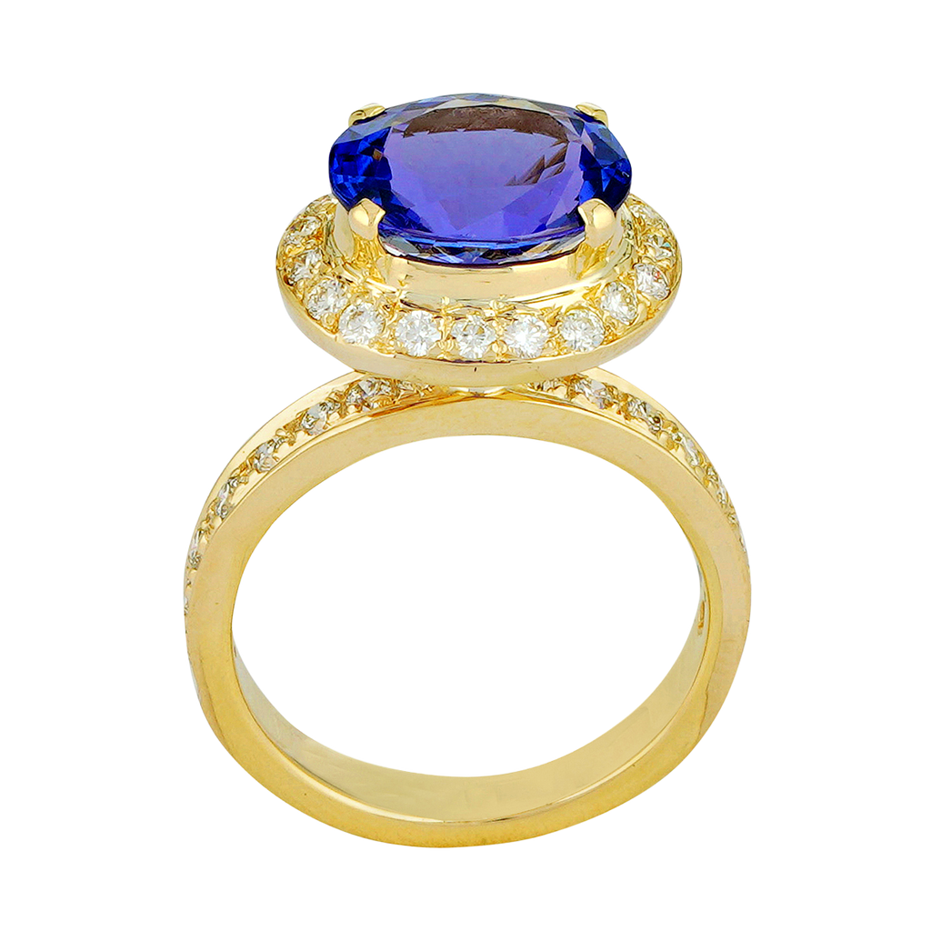 Ring - Tanzanite and Diamond